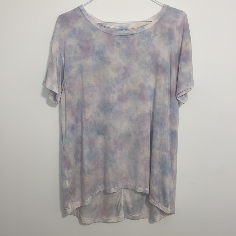 Super soft light purple and blue shirt a very big xs shirt discontinued